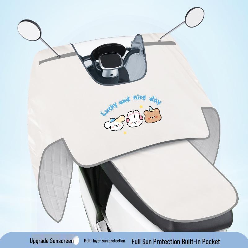 Electric Motorcycle Windproof Waterproof Sunshade Cover