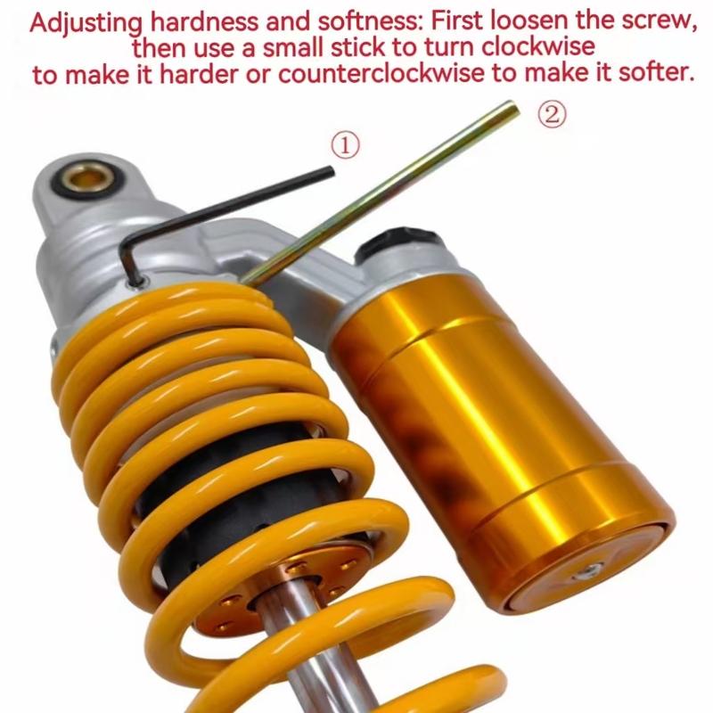 280mm-355mm Multiple Sizes Motorcycle Rear Adjust Damping Shock Absorber For Honda Yamaha Kawasaki Suzuki Rear Suspension