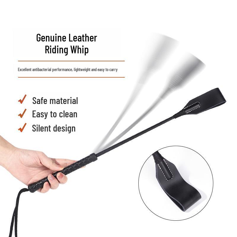 Genuine Leather Horse Whip for Adult Roleplay and Alternative Training