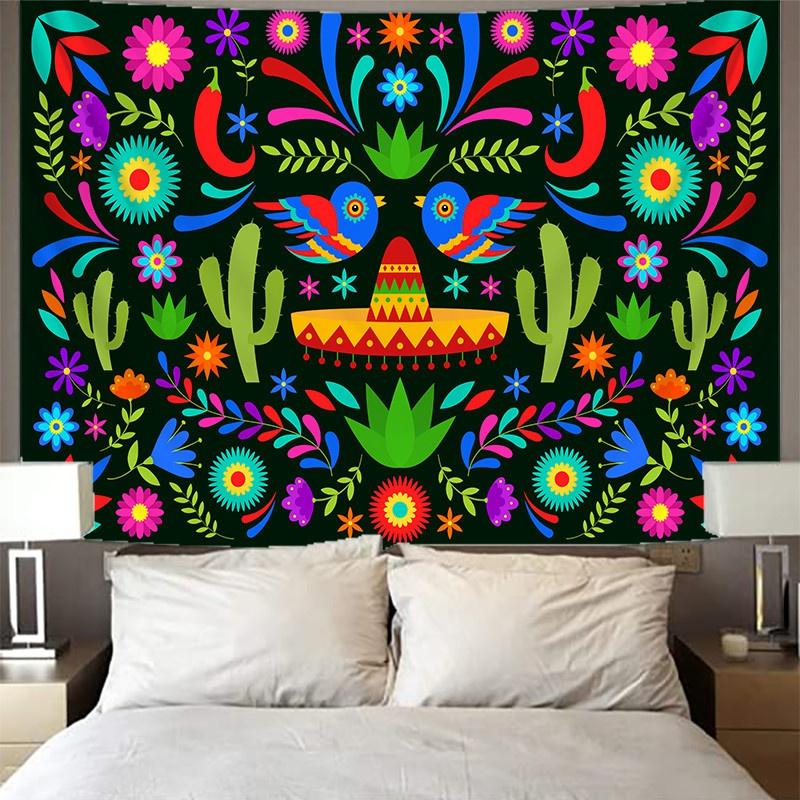 Heimdekoration, Wandbehang, Blumen-Wandteppich, Wunder-Wandteppich, Mandala-Wandteppich, Kunst-Wandbehang, Wandteppich, Moda, 230 x 180 cm