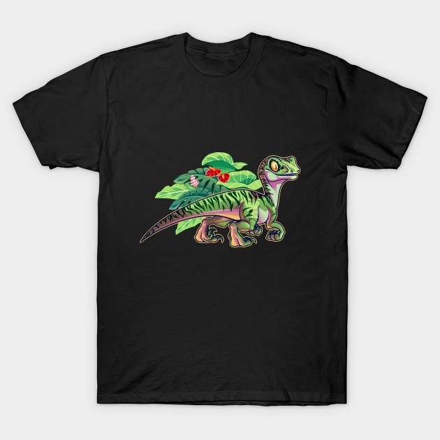 Men Black Print T-shirt Raptor Charlie No-Cut Transfer Paper Print Cotton Tshirt XL чёрный