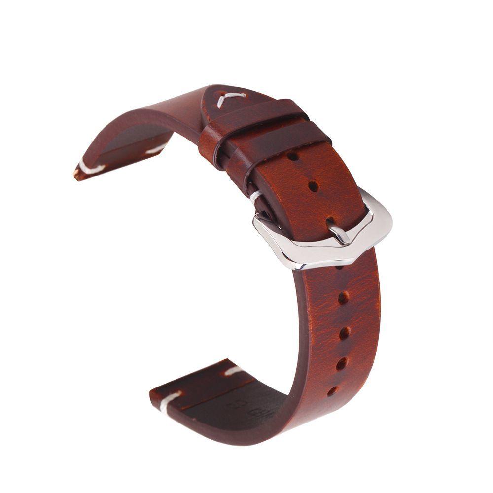 Vintage Genuine Leather Watch Strap - Top Layer Cowhide Quick Release Universal Watch Strap for Panerai SmartWatch Strap 18mm 19mm 20mm 21mm 22mm