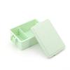 Miyoshi Seisakujyo Square Gelato Plain Lunch Box with Integrated Ice Pistachio 15 X X 6 Single Suitable for Women and with Easy Clip Buckle Microwave