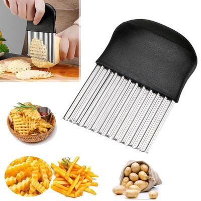 RuiMi Kartoffelwelle Edelstahl Kartoffelwelle Küche Scharf Gleichmäßiger Schnitt Für Heimgebrauch Schneider, Form, Stahl, Messer, Schneider, Karotte, Zwiebel, Utensil,