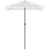 White Sun Umbrella with Steel Pole 300 x 200 x 250 cm