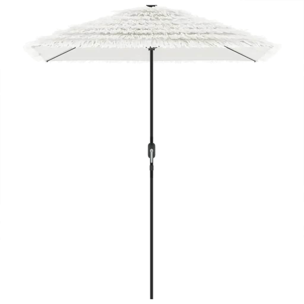 White Sun Umbrella with Steel Pole 300 x 200 x 250 cm