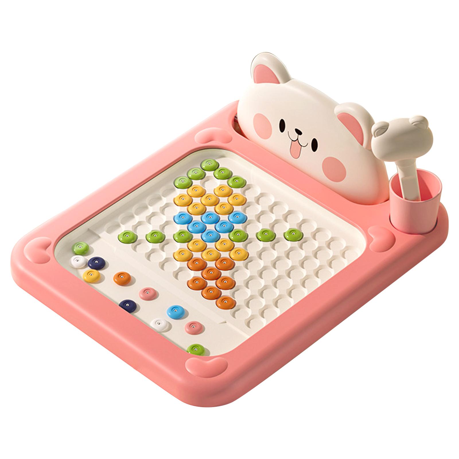 

Cartoon Magnetic Drawing Board with Pattern Guide & Pen Interactive Pen Art Board Reusable for Early Education Puzzle Toy