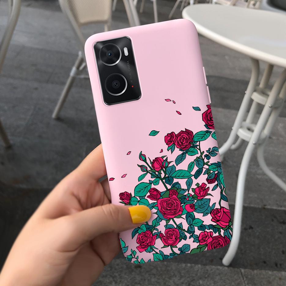 For Oppo A76 Case CPH2375 Fashion Cartoon Girls Cover For Oppo A96 Soft Silicone Case For Oppo A36 A 76 96 OppoA76 OppoA96 Shell