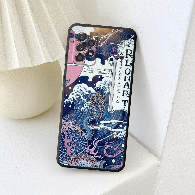 Mode Chinesischen Tiger Drachen Fall Für Samsung Galaxy A50 A02 A01 A02s A10 A03s A04s A03 Core A04 A20e A40 a70 A54 A34 Abdeckung
