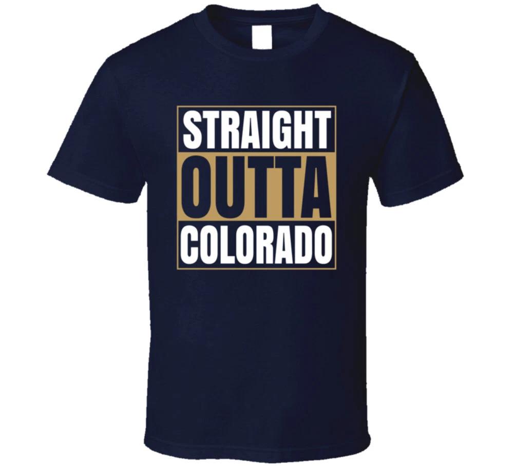 Straight Outta Colorado Gift Travel Rockies T Shirt 4XL