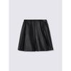 Gu By Uniqlo Box Pleated Skirt  Faux Leather  Mn