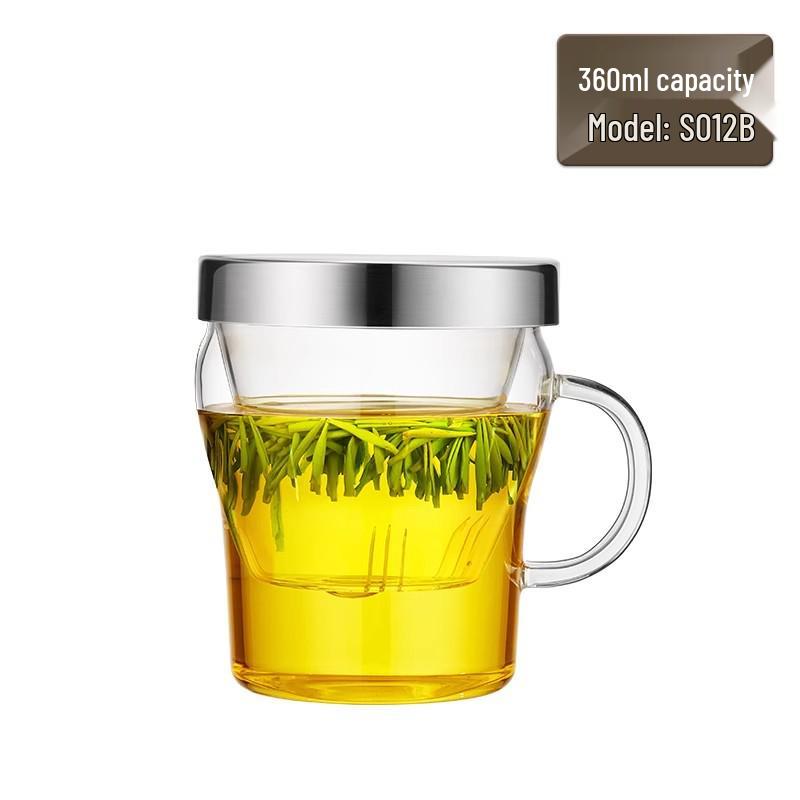 

Jinzao Mingzun S-010B Стеклянный заварочный стакан и чашка для разделения воды – Стильный стеклянный стакан с фильтром для женщин, Идеально подходит для домашнего использования. 300ml-500ml