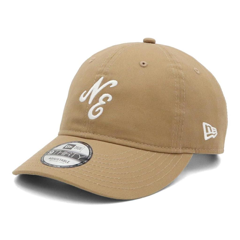 New Era 9THIRTY NE Logo Khaki Size 930 NONWAS NELOGO KHA WHI 25J Non-Wash Cap, L/XL,