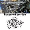 Car Clips Fastener Interior Decoration Door Panel Retainers Clips Auto Accessories for BMW E21 E30 E36 E46 E90 E91 E92 E93
