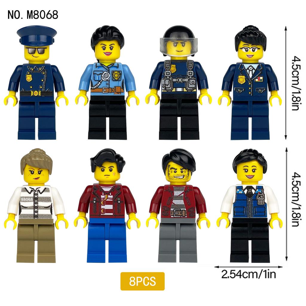 Professional Minifigures Lw007A Children Assemble Small Particles Building Block Toy Paint Nurse Student