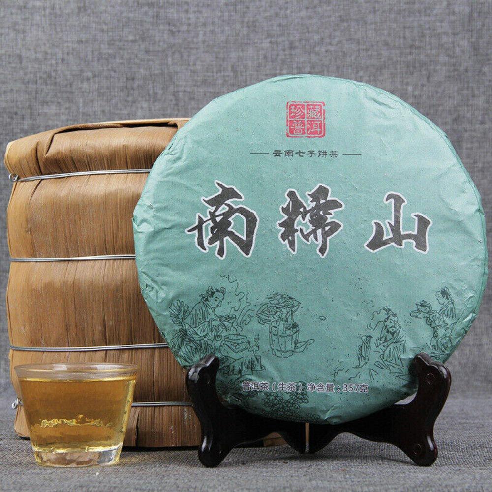 357g Yunnan Pu-erh Tea Cake Natural Ancient Tree Raw Puerh Energy Drink 01