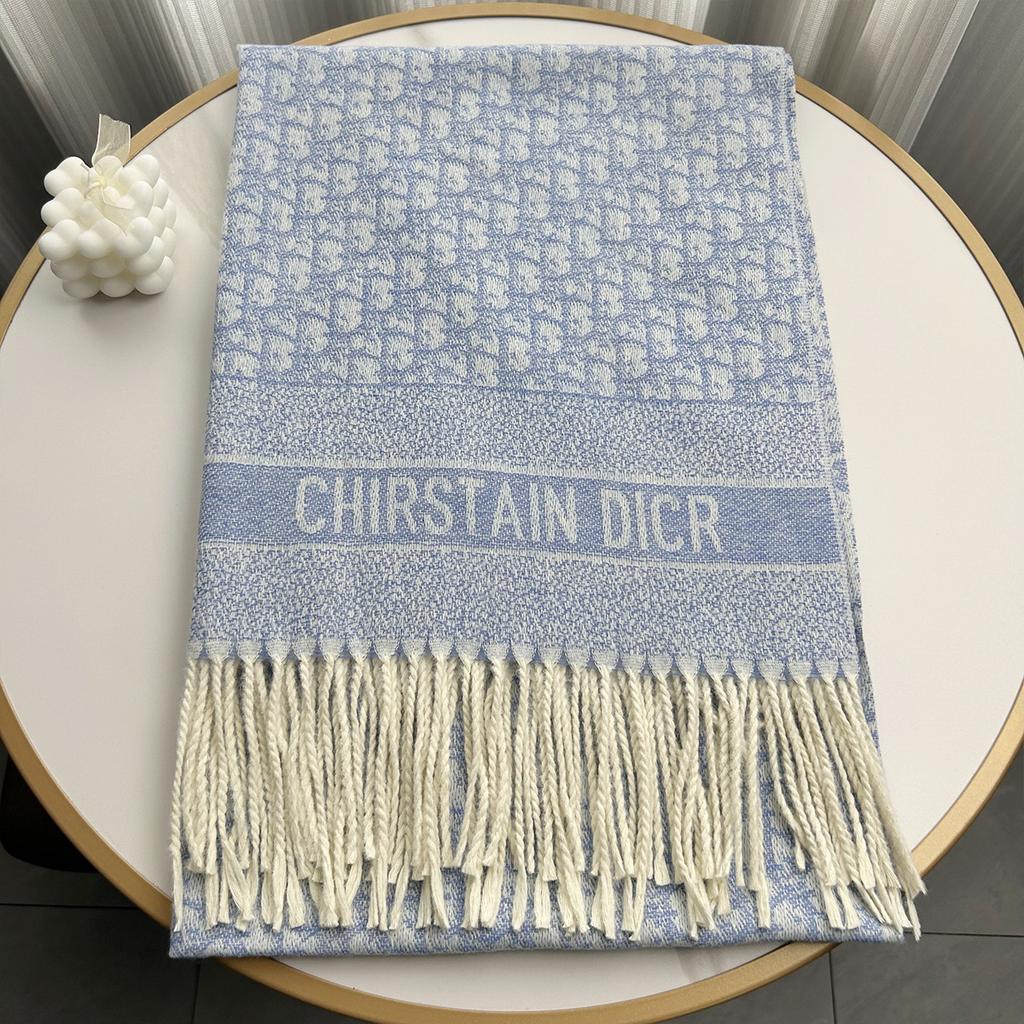 New Letter Printed Warm Women's Scarf Winter Imitation Cashmere Tassel Long Shawl