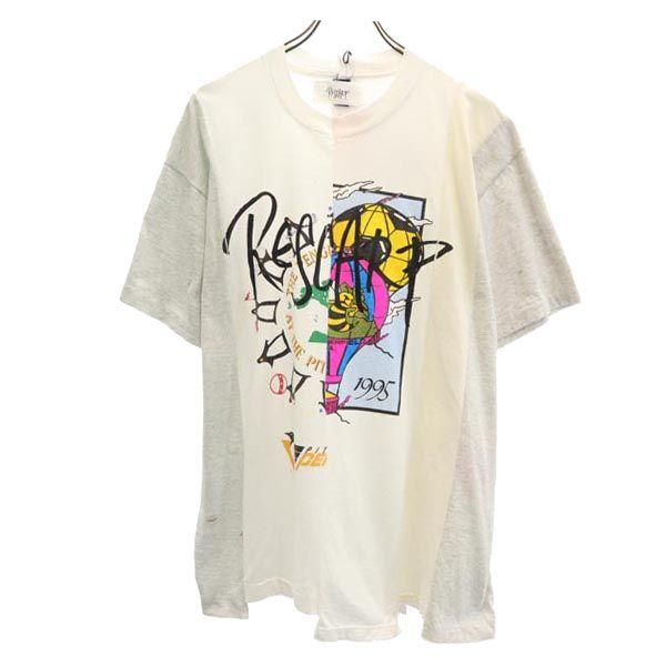 

RESCARP 23ss Remake Short sleeve T-shirt White x gray Men s Used