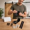 8-in-1 Verstelbare Deurhangende Rail Hardware Kit, Schuifdeur Rail Fittingen voor Huisdeur