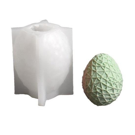 Ostereier-Hase Silikonform DIY gesichtsloser Hase Harz Gips Bastelform Flexibel Wiederverwendbar Kerzenform für Feiertagsdekoration