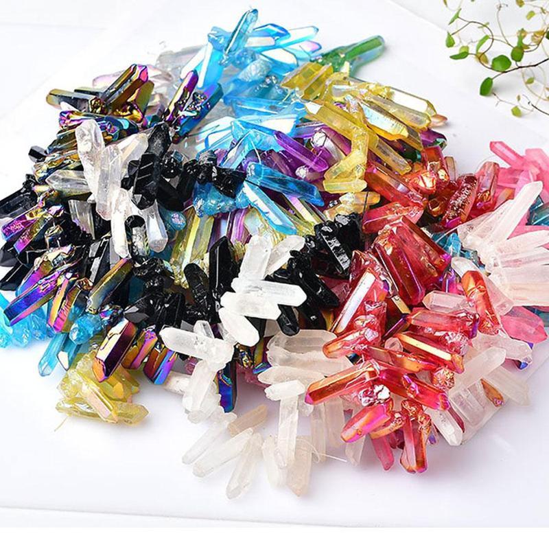 Kristall Tischdeckenbeschwerer - 10-tlg. Set Mit Metallclips In Rosa