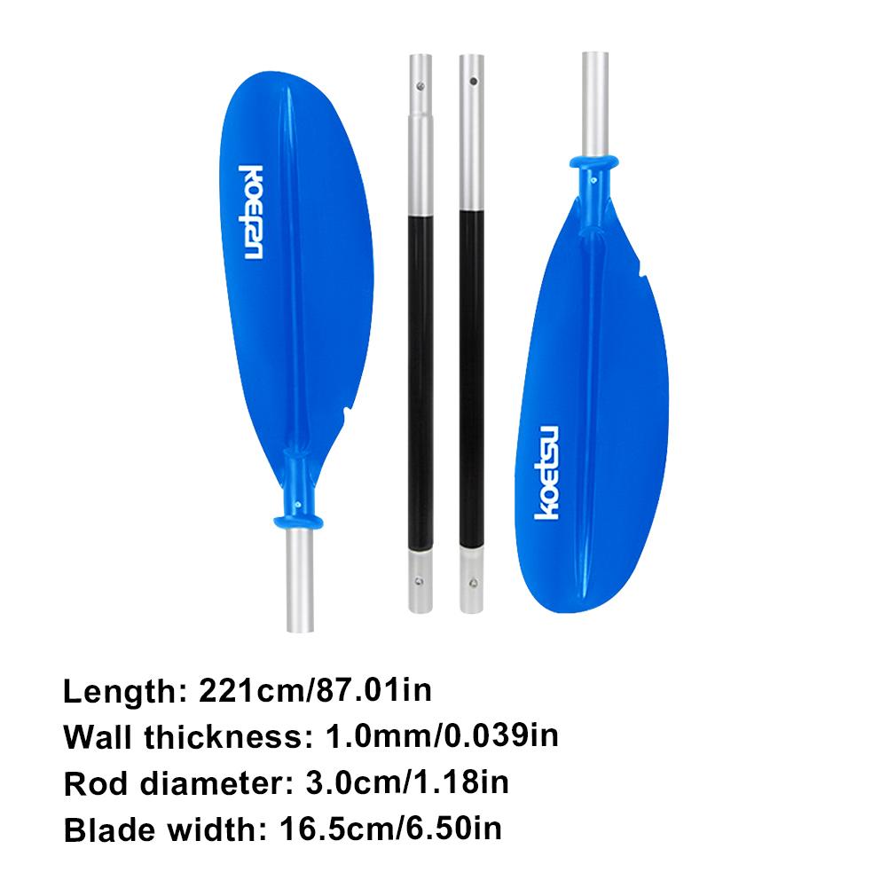 4-Piece Two Way Paddle Adjustable Double-Head Surfpaddle Aluminium Alloy Stand Up Paddleboard Paddles for Canoe Kayaking
