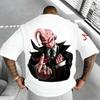 Dragon Ball Z Villain Buou Men's Gangster T-shirt 100% Cotton Material Casual Black Pattern