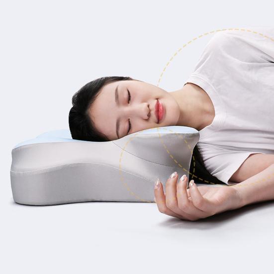 Memory Foam-Kissen, langsame Rückfederung, elastisches Nackenschmerzlinderungskissen, Kühltechnologie, Schlafkissen, hochdichte Unterstützung, atmungsaktiv, waschbar, Seiten- und Rückseite