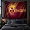 Arazzo Personalizzato da Appendere alla Parete Tessuto Artistico Sfondo con Motivo AS Roma FC