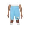 Nike Loose Fit Letter Logo Print Mid Rise Elastic Shorts Kids shorts Blue FD3147-416