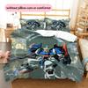 Mobile Suit Gundam Anime Poster Bedding Set Duvet Cover Pillowcase No Filler, Soft Home Bedroom Decor, Perfect Gift for Fans.chl