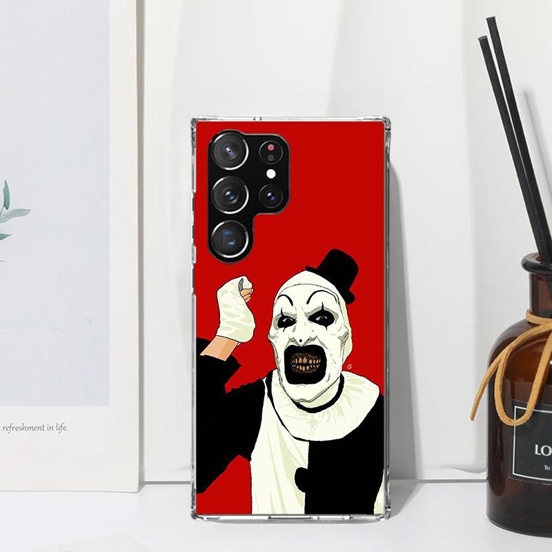 Horror Movie Terrifier Phone Case For Samsung Galaxy S25 S24 S23 S22 Ultra S21 FE S20 Plus S10 + S10E Art Fundas Back Cover S24