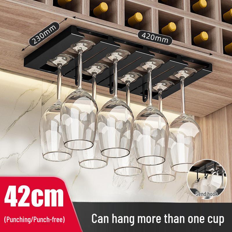 Nordic Red Wine Glass Rack: Upside Down Storage Shelf & Luxury Hanging Ornament