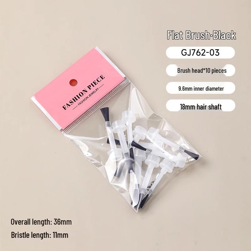 Double-Ended Solid Wood Detachable Nail Salon Brush Tool