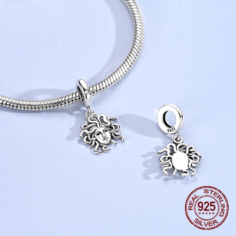 Snake Head Woman Charms Copper Dangle Pendant Fit Bangle Bracelet Necklace Diy Jewelry