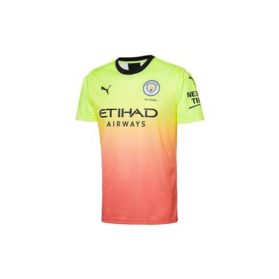 Puma Manchester City 19/20 Away Fan Edition Jersey Men Tops Pink Yellow 755594-03