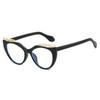 New Luxury Matching Colorful Cat Eye Sunglasses Women Personality Hollow Frame Design Casual All Match Men Glasses UV400