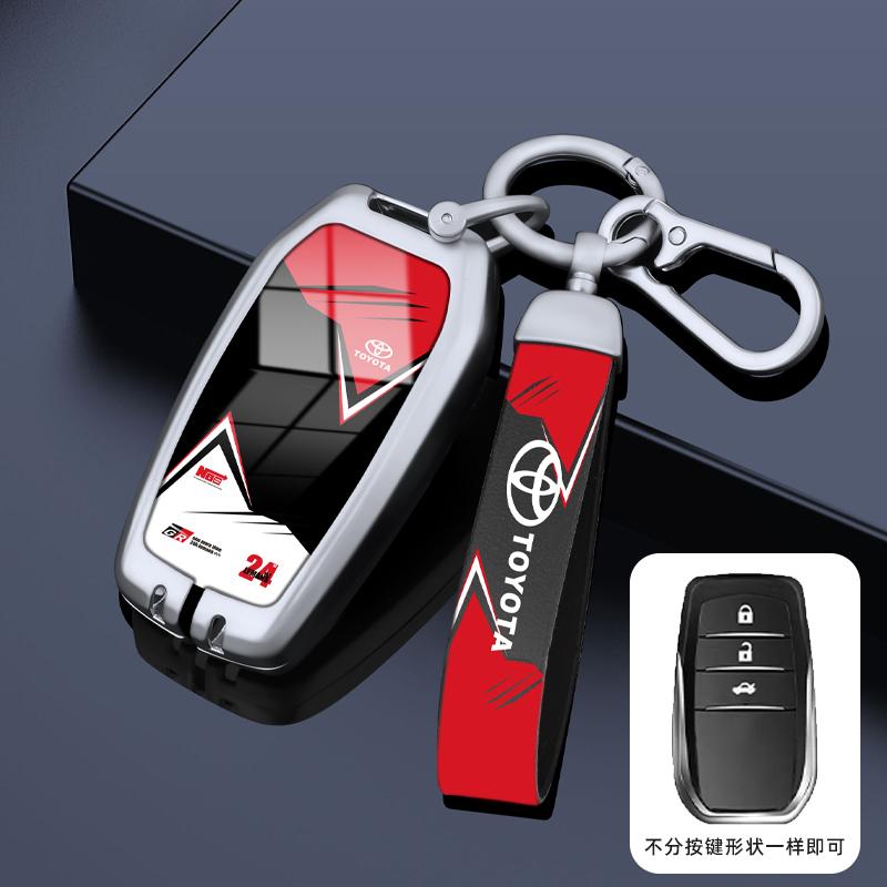 Housse Étui Sac pour Clé de Voiture pour Toyota Tacoma Fortuner Corolla Venza Grand Highlander RAV4 XSE Prime Land Cruiser Hilux 2023 2024