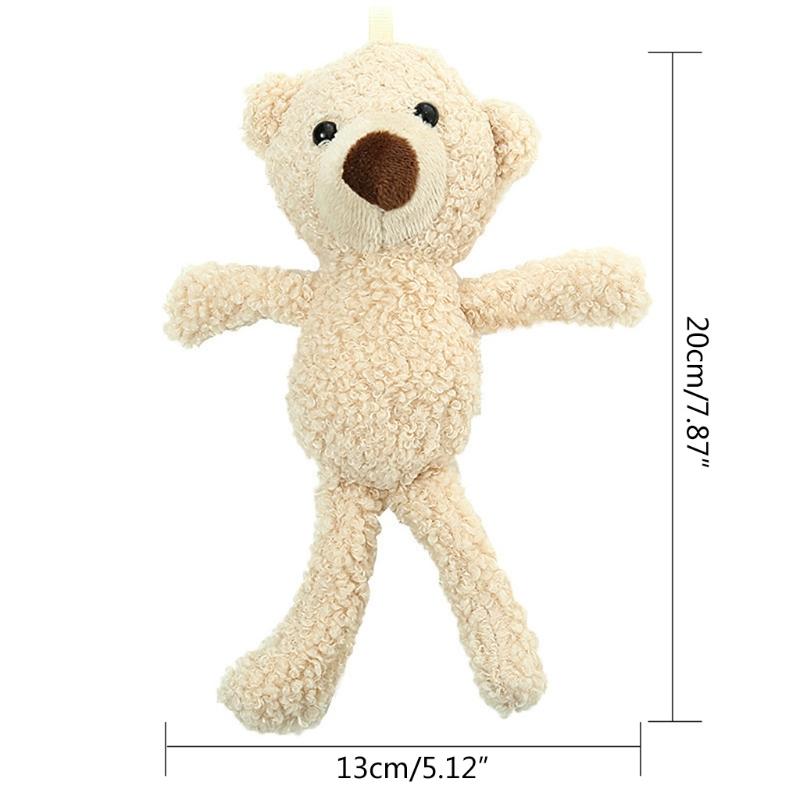 8in Stuffed for Doll Mini Bear Toy Soft Plush Toy Room Decoration Emotion Appease for Baby Girls Office Ornament Car Dec