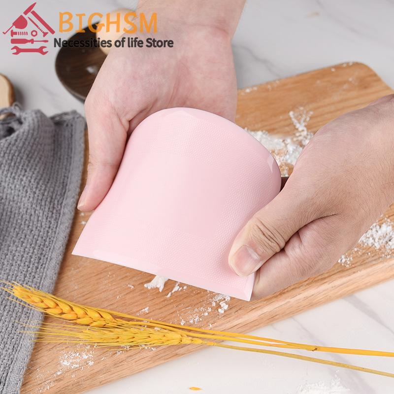 2pcs Dough Scraper Bowl Food-safe Plastic Dough Cutter Flexible Bench Multipurpose Food Scrappers For Bread Dough