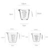 300/600/1000ml Measuring Cup Transparent Heat Resisting Plastic Milk Water Scale Measuring Jar Microwave Tool for Baking