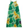 Summer Loose Printed Sleeveless Cotton and Linen Dress