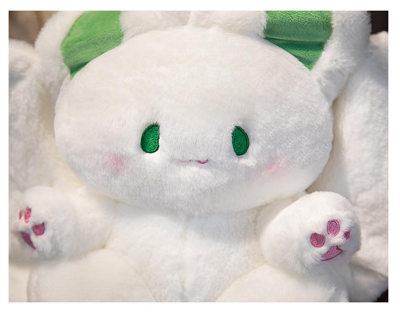 Bat Rabbit Plush - Cute Flying Rabbit Transforms Into Big White Doll Little Fu Zhu