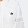 adidas Sporty Casual Breathable Hooded Cropped Jacket Women Tops White HF2491