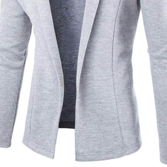 Business Jacket Long Sleeve Skin-friendly Streetwear Slim Fit Lapel Warm Men Coat for Office