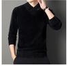 Men's Autumn/Winter V-Neck Imitation Mink Velvet Sweater - Soft, Warm, and Stylish Knitwear