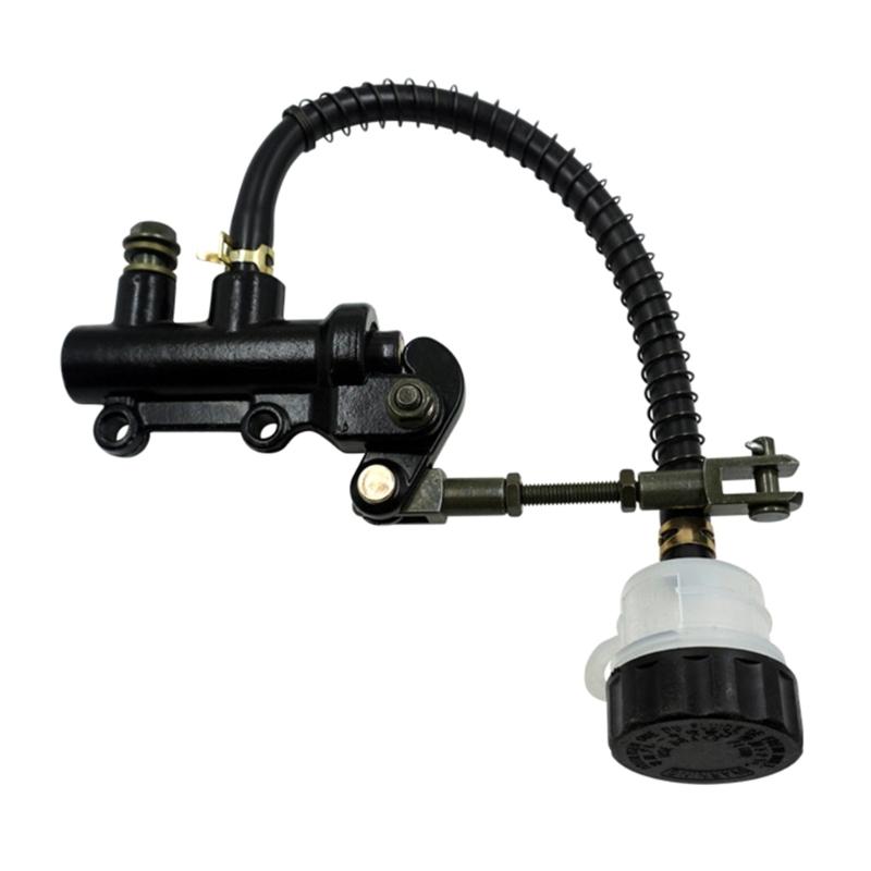 ATV Aluminium Motorcycle Rear Brake Pump Foot Hydraulic Refit Rear Brake Master-Cylinder Pump Motorbike Universal Accessory Style A