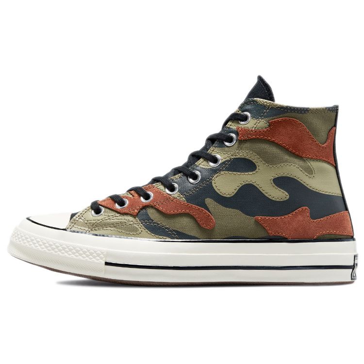

Converse Chuck 70 High Hybrid Camo Field Surplus Black Egret 171450C Unisex High Top Canvas Lifestyle Sneakers 35