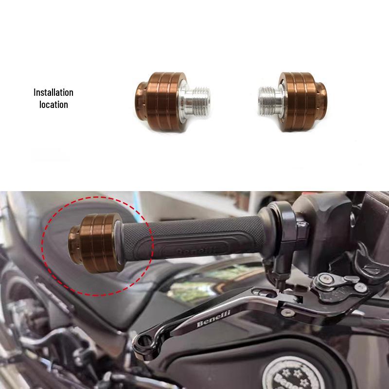 Stainless Steel Handlebar End Plugs for Benelli Huanglong 600/300, Little Xunlong 150