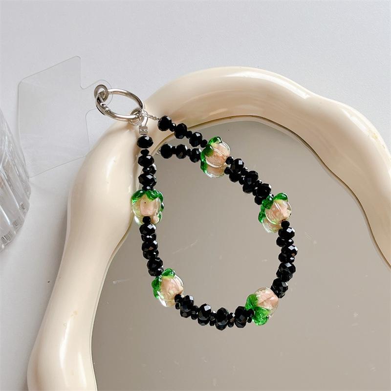 DIY Kristallperlen Persimmon Ruyi Armband: Perlenanhänger für Mobiltelefone und Damenaccessoires